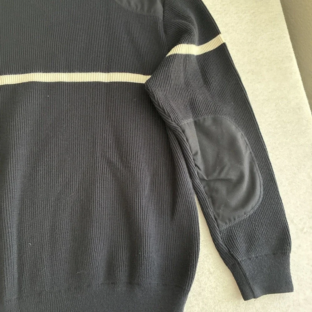Vintage French Gendarmerie Wool Commando Sweater Made in France Military Police